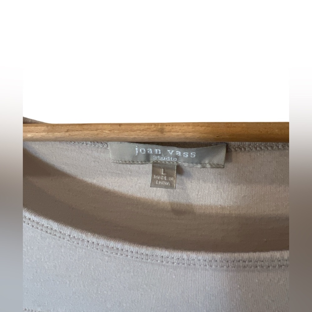 Joan Vass Striped Long Sleeve Top - Picture 4 of 6